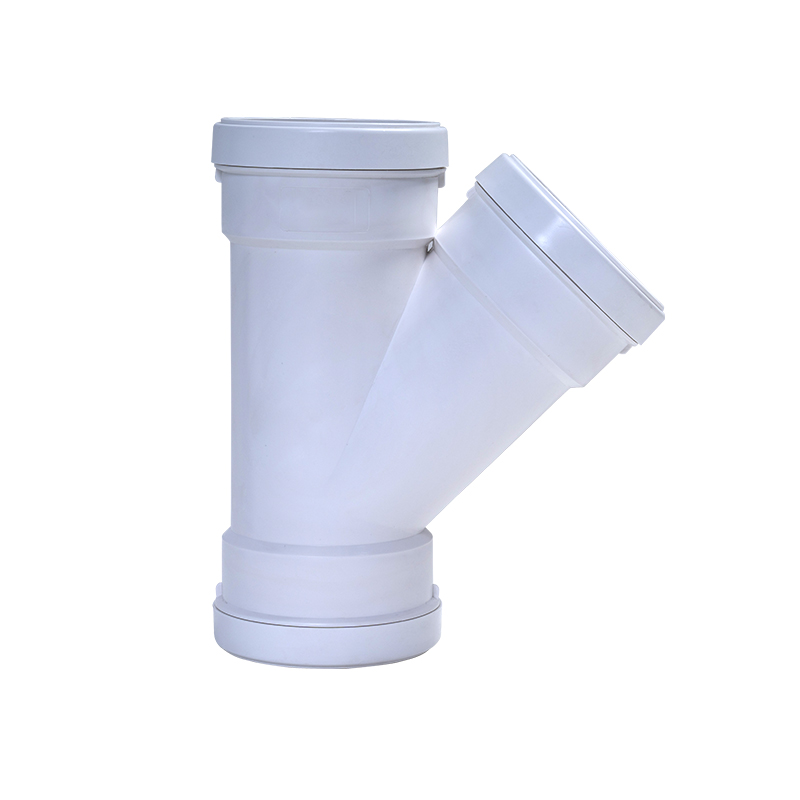 HDPE45°斜三通丨压盖柔性承插静音管