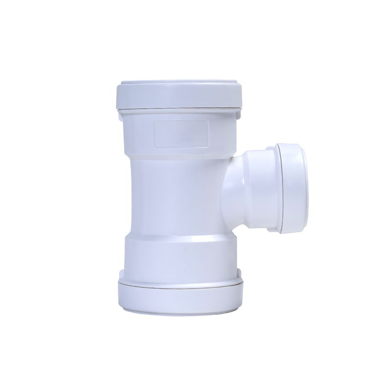 异径顺水三通 丨 HDPE压盖式柔性承插静音管