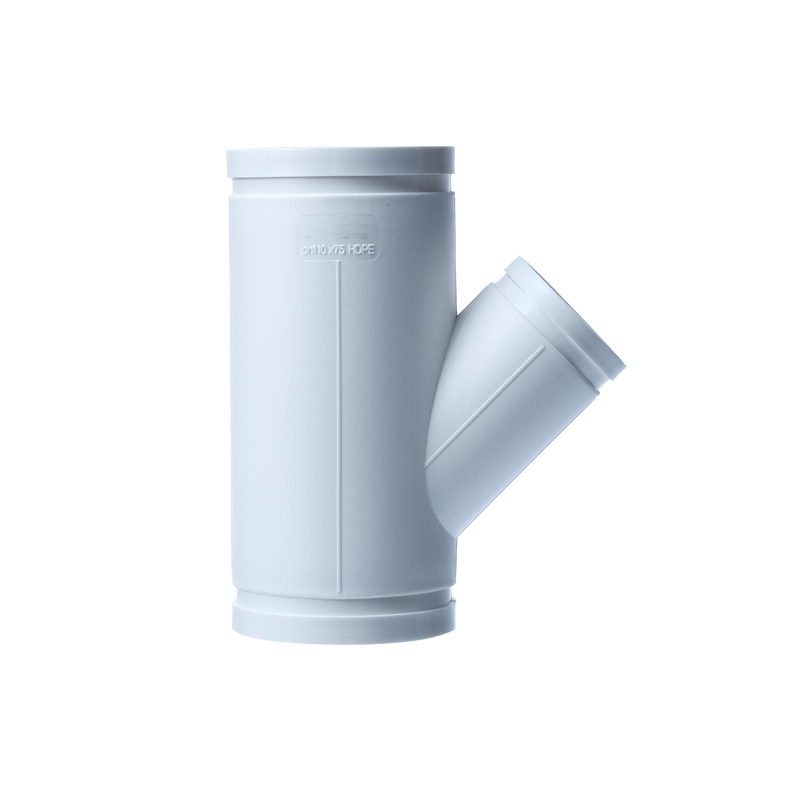 45°异径斜三通丨HDPE沟槽式连接静音管