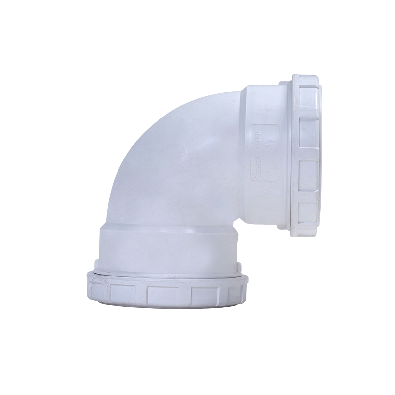 90度弯头丨3S-PP螺旋压盖连接静音管