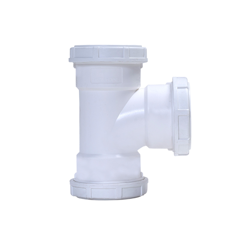 顺水三通丨3S-PP螺旋压盖连接静音管